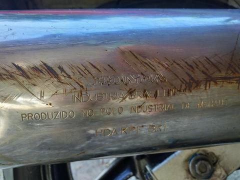 Troco escap original honda por modelo esportivo