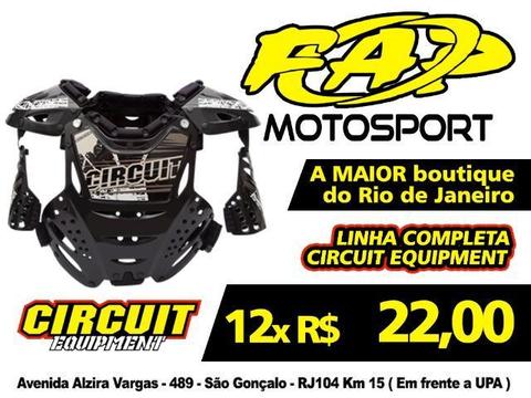 Colete Circuit Infantil Kids Motocross Preto
