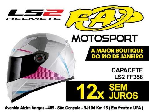 Capacete Moto Ls2 FF358 Tyrell Preto Violeta