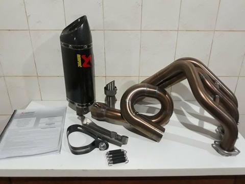 Escapamento 3x1 Akrapovic Carbono Yamaha Mt-09 14-18