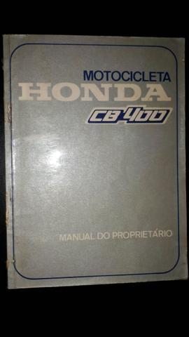 Manual da Honda CB400