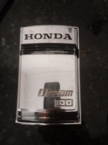 Emblema Honda Dream e alavaca do afogador