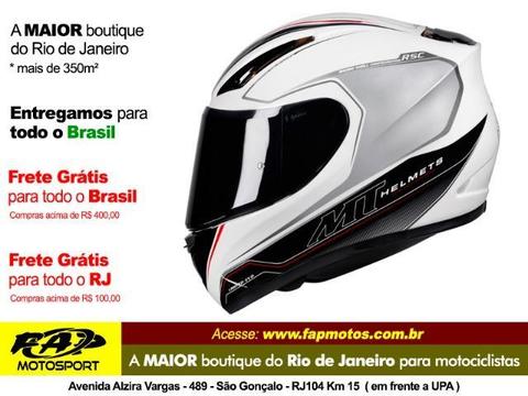 Capacete Mt Revenge Limited Evo White-black - Frete Grátis Brasil