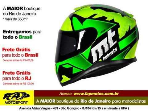Capacete Mt Thunder 3 Torn Yellow-green - Frete Grátis Brasil