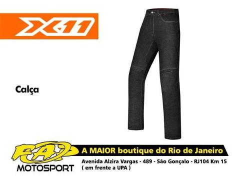 Calça Moto Jeans com Proteção X11 Ride Preta