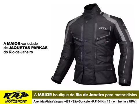 Jaqueta X11 Travel 2 Longa Nylon Preta