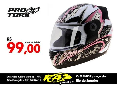 Capacete Moto Pro Tork Evolution 3G For Girls Rosa