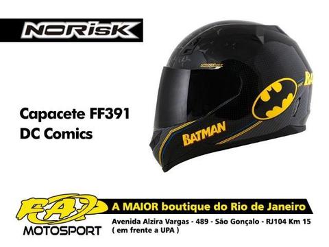 Capacete Norisk FF391 Dc Comics Batman Symbol