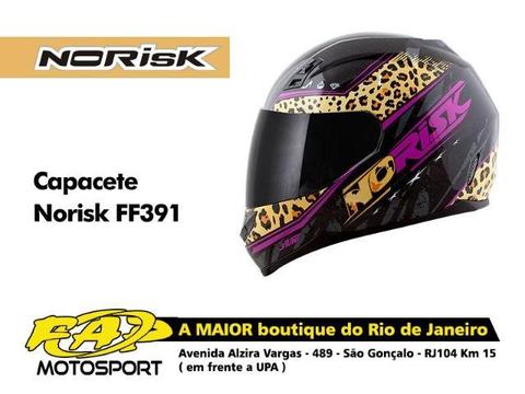 Capacete Moto Norisk FF391 Beauty Onça