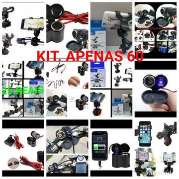 Kit.suporte celular para moto biki bicicleta fica fixo. venda pelo whap zap.992256492