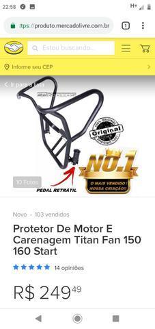 Protetor de Carenagem Fan/Titan