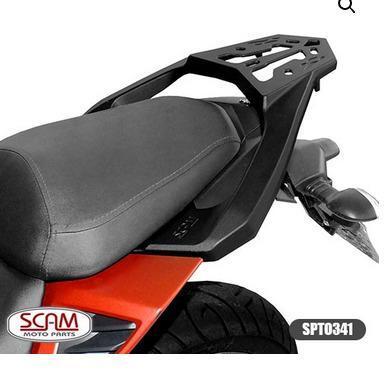 Suporte Bagageiro Baú Scam Yamaha Fazer 250 2018 Em Diante