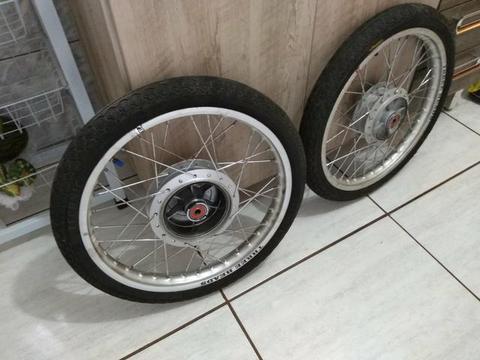 Aro 17 frente e traseiro biz