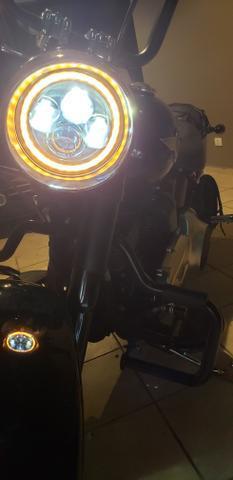 Farol de led 7' Novo. softail