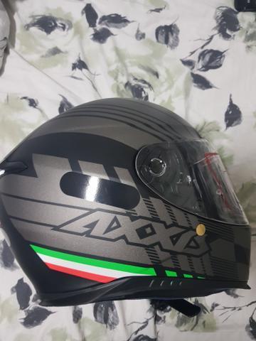 CAPACETE AXXIS EAGLE ITALY PRETO FOSCO tamanho xl. 61/62