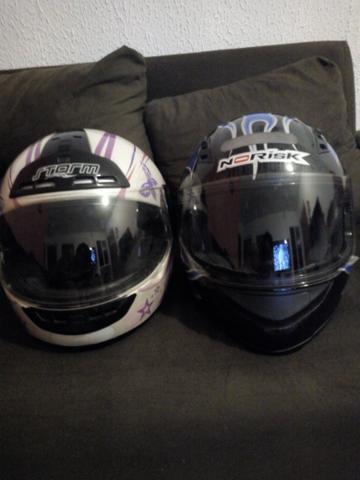 Vendo 2 capacete novinho