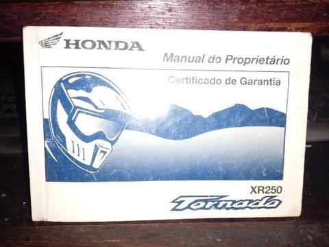 Manual Honda Xr 250 ( original )