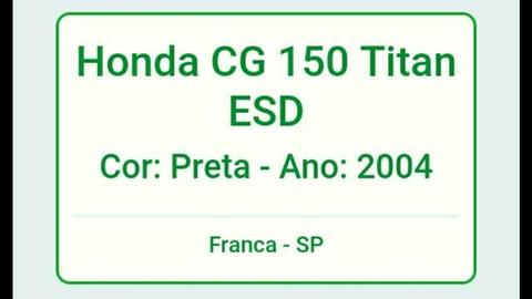 Cg 150 esd 2004/2004 - 2004