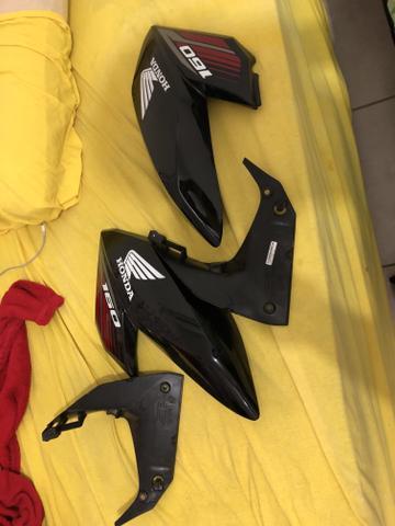 Par de carenagem tanque fan 160 18 original