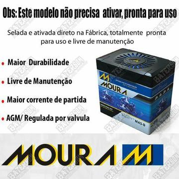 Bateria Moura Moto - MA5 12volts 5A