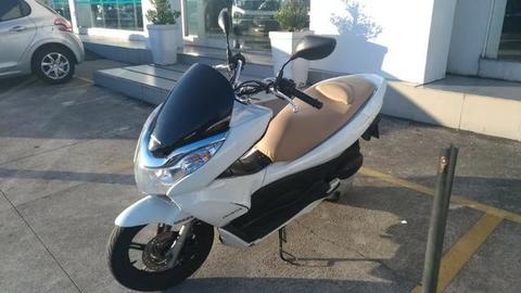 Honda Pcx Branca Com Banco Caramelo - 2014