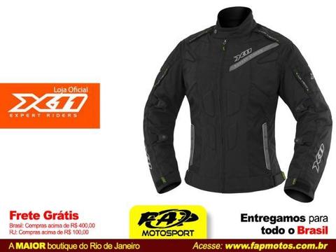 Jaqueta X11 Moto Feminina Evo3 Nylon Preta Impermeável / Frete Grátis Brasil