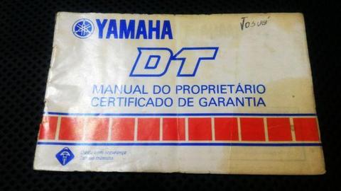 Manual Proprietário Yamaha DT 180N 87/88> Original