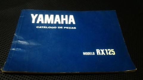 Catálogo de Peças Yamaha modelo RX125 1981