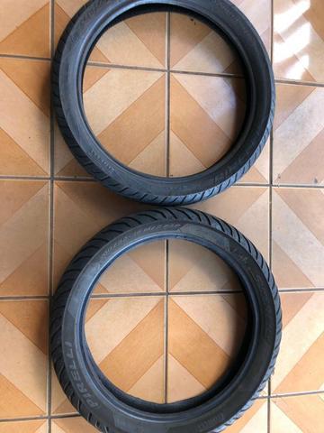 Par de pneus para moto Titan Pirelli