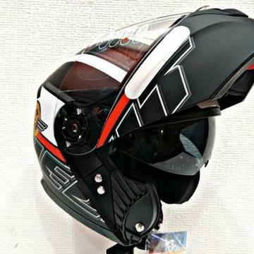 Capacete Robocop Linha Helt com Óculos Fumê