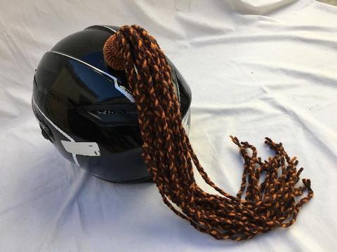 Trança para capacete dreads