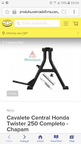 Cavalete central da twister