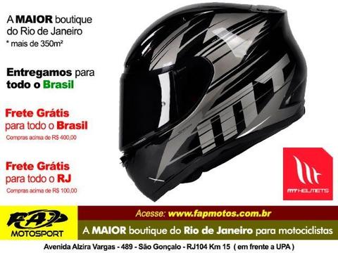 Capacete Moto Mt Revenge Twist Black - Frete Grátis Brasil