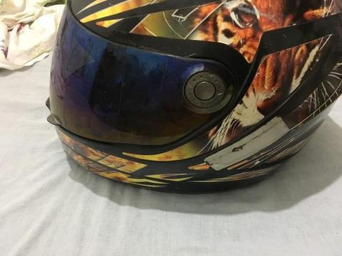 Capacete Mixs Viseira espelhada/fumê ACEITO CARTÃO