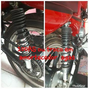 Vendo por 100 ou troco em amortecedor agas factor ybr 125