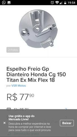 Espelhos de freios da fan 2013 a 2015