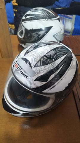 2 capacetes - no risk (barato)