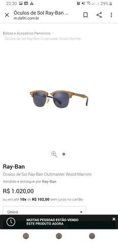 Vendo óculos marca Ray ban original
