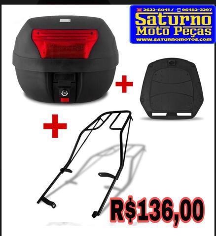 Bagageiro + bau bauleto HONDA titan 160 promoção oferta