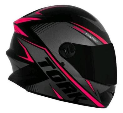 Capacete Moto Street Fechado R8 Protork Viseira Fumê