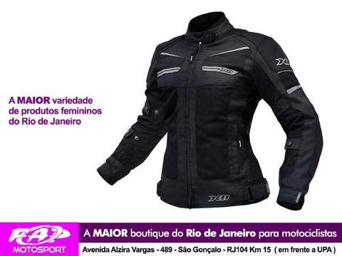 Jaqueta Moto X11 Breeze Feminina Ventilada Preta