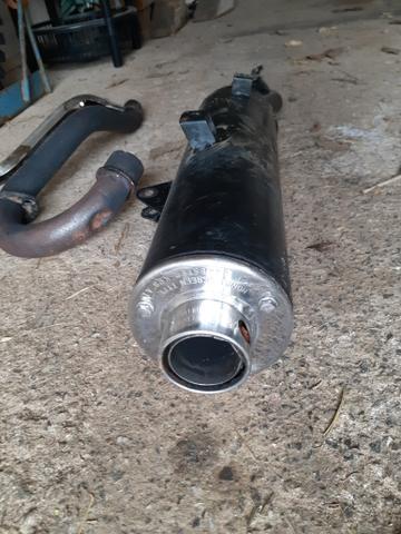 Escapamento + curva XR200/ CRF