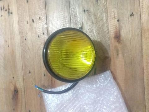Farol moto custom lente amarela