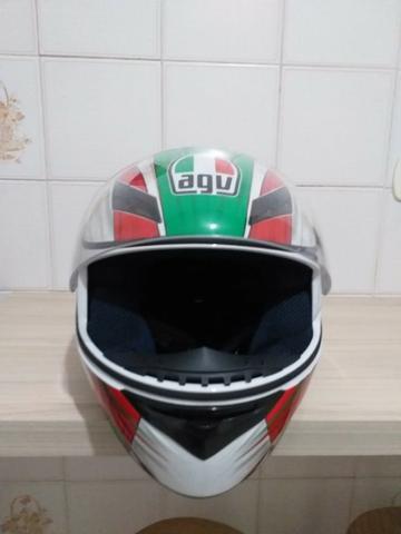 Capacete Agv K3 Hang On Red Green