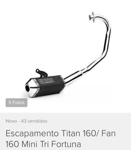 Escapamento Titan 160/Fan 160 Fortuna