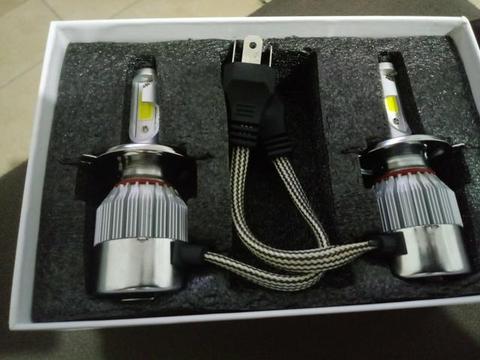 Unidade lampada led h4 super branca moto