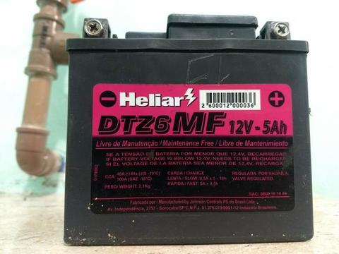 BATERIA DE MOTO HELIAR DTZ6MF 12V - 5Ah