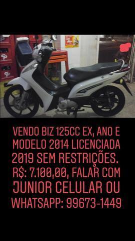 Vendo biz 125cc Ex ano 2014 - 2014