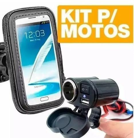 Kit Motoboy - Carregador + Suporte de Celular para Motos ? R$65 Reais (Entrega Grátis)