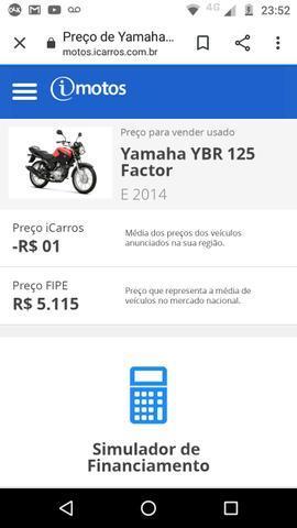 Yamaha ybr125 E factor - 2013